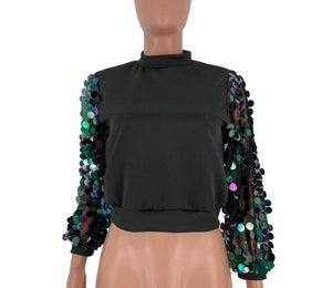 The Spotlight sequin embroidered top