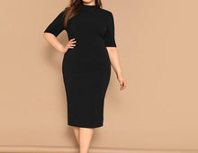 Load image into Gallery viewer, Back to Black Pencil Dress