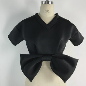 Bow-verload Bowtie Crop Top